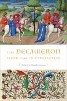The Decameron Sixth Day in Perspective /