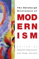 The Edinburgh dictionary of modernism /