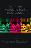 The Edinburgh introduction to studying English literature.