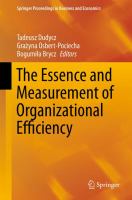 The Essence and Measurement of Organizational Efficiency