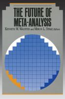 The Future of meta-analysis /