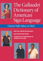 The Gallaudet dictionary of American Sign Language /