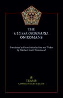 The Glossa Ordinaria on Romans