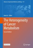 The Heterogeneity of Cancer Metabolism