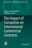 The Impact of Corruption on International Commercial Contracts