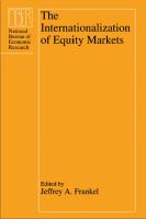 The Internationalization of equity markets