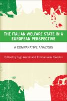 The Italian welfare state in a European perspective : a comparative analysis /