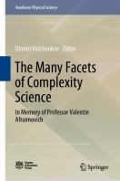 The Many Facets of Complexity Science In Memory of Professor Valentin Afraimovich /