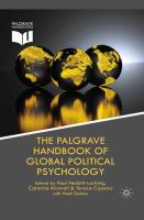 The Palgrave handbook of global political psychology