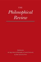 The Philosophical review