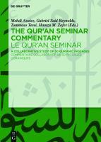 The Qur'an Seminar commentary a collaborative study of 50 qur'anic passages = Le Qur'an seminar : commentaire collaboratif de 50 passages coraniques /