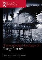 The Routledge handbook of energy security