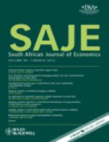 The South African journal of economics Suid-afrikaanse tydskrif vir ekonomie.