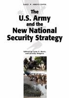 The U.S. Army and the new national security strategy