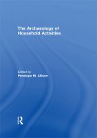 The archaeology of household activities