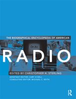 The biographical encyclopedia of American radio