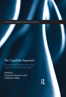 The capability approach development practice and public policy in the Asia-Pacific region /