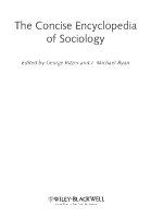 The concise encyclopedia of sociology