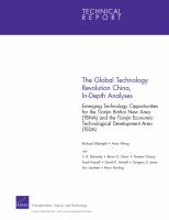 The global technology revolution, China, in-depth analyses emerging technology opportunities for the Tianjin Binhai new area (TBNA) and the Tianjin technological development area (TEDA) /