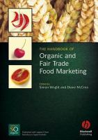 The handbook of organic and fair trade food marketing