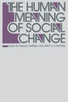 The human meaning of social change /