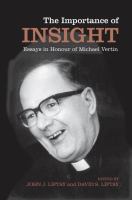 The importance of insight essays in honour of Michael Vertin /