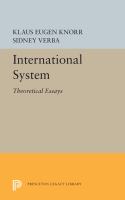 The international system : theoretical essays /