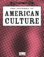 The journal of American culture