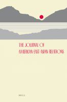 The journal of American-East Asian relations