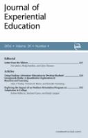 The journal of experiential education