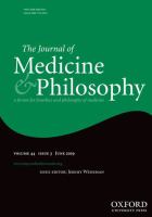 The journal of medicine and philosophy