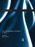 The judicialization of politics in Asia