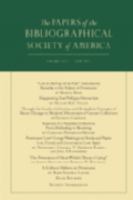 The papers of the Bibliographical Society of America