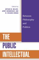 The public intellectual between philosophy and politics /