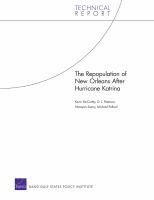 The repopulation of New Orleans after Hurricane Katrina