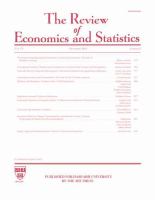 The review of economics and statistics