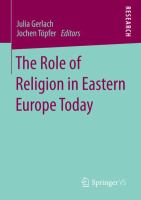 The role of religion in Eastern Europe today