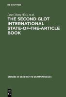 The second Glot international state-of-the-article book the latest in linguistics /