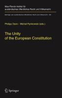 The unity of the European constitution