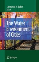 The water environment of cities