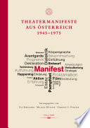 Theatermanifeste aus Osterreich 1945-1975
