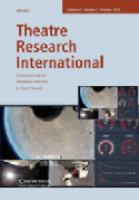 Theatre research international