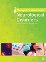 Therapeutic advances in neurological disorders