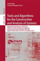 Tools and Algorithms for the Construction and Analysis of Systems 23rd International Conference, TACAS 2017, Held as Part of the European Joint Conferences on Theory and Practice of Software, ETAPS 2017, Uppsala, Sweden, April 22-29, 2017, Proceedings, Part II /