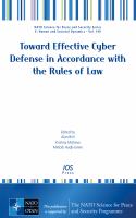 Toward effective cyber defense in accordance with the rules of law