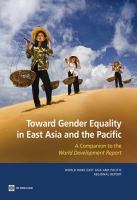 Toward gender equality in East Asia and the Pacific