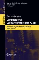 Transactions on Computational Collective Intelligence XXVIII