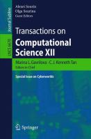 Transactions on Computational Science XII Special Issue on Cyberworlds.