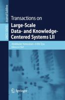 Transactions on Large-Scale Data- and Knowledge-Centered Systems LII