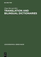 Translation and bilingual dictionaries